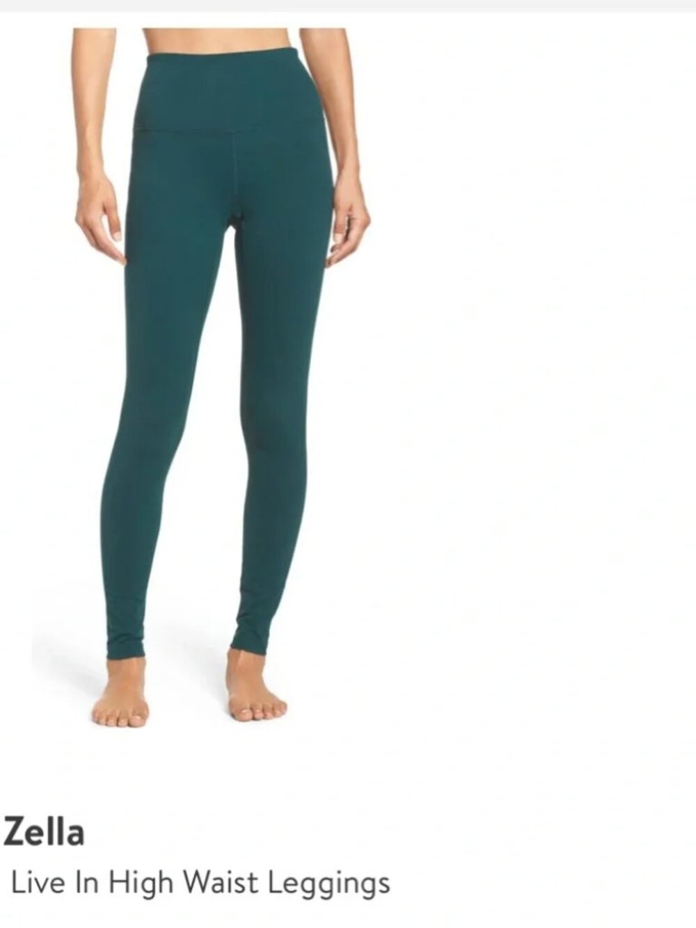 Zella Live In high waist leggings in Green size M